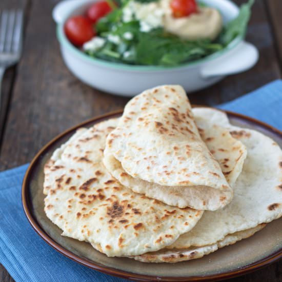 4 Ingredient Skillet Flatbread