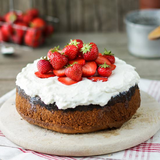 Poppy Seed Upside Down Cake
