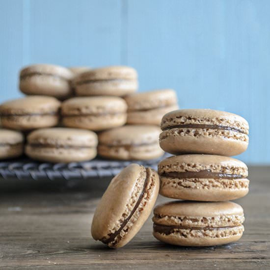 Cocoa Macaroons with Chestnut Cream