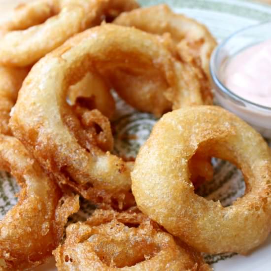Pancake Batter Onion Rings