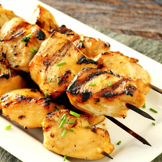 Bourbon Marinated Grilled Chicken