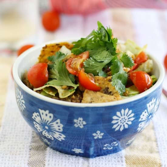 Vegan Lentil Taco Salad