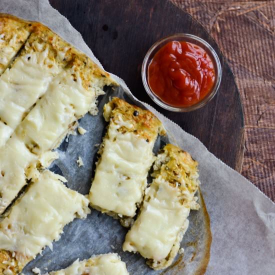 Cheesy Cauliflower breadsticks