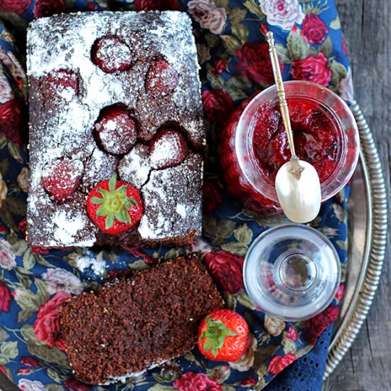 Chocolate strawberry cake