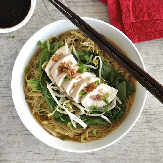 Foolproof Poached Chicken Noodle