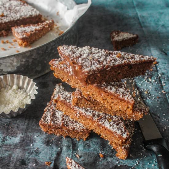 Chocolate and Coconut Slice