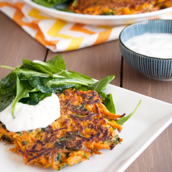 Gluten Free Carrot Pancakes