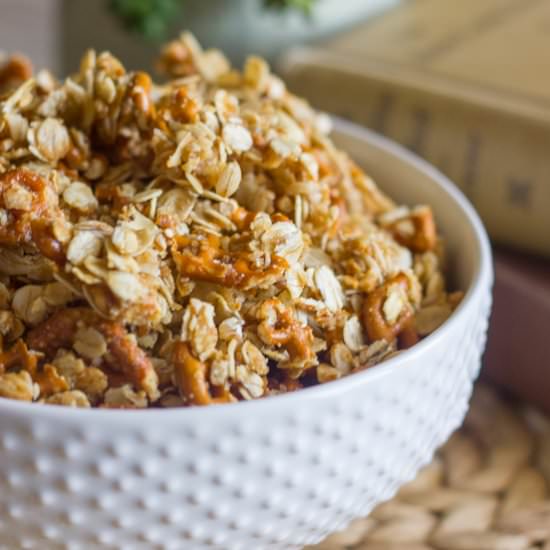 Pretzel Granola Made w/ Coconut Oil