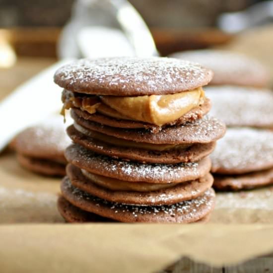 Chocolate & Peanut Butter Whoopies