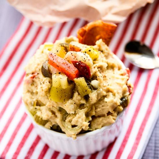 Hot & Spicy Giardiniera Hummus