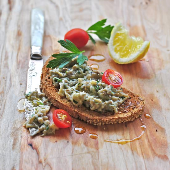 Roasted Eggplant Crostini