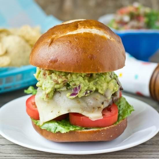 Mexican Guacamole Burgers