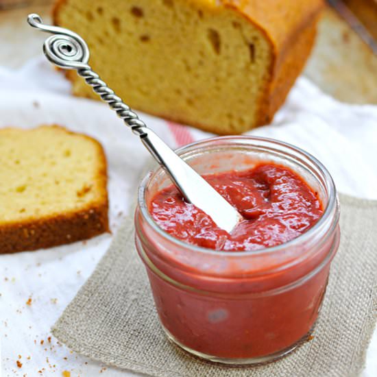 Roasted Rhubarb Strawberry Compote
