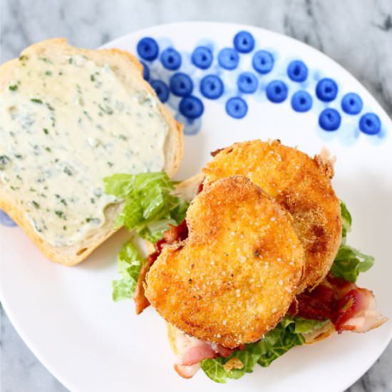 BL& Fried Tomato Sandwich
