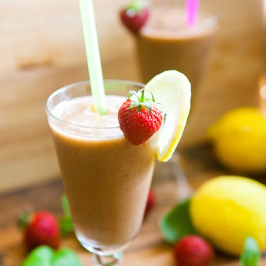 Frozen Strawberry Basil Lemonade