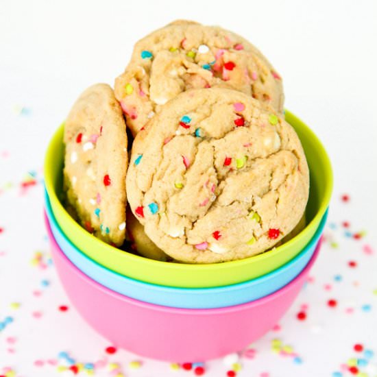 Very Vanilla Confetti Cookies