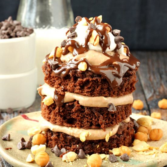 Individual Snickers Chocolate Layer