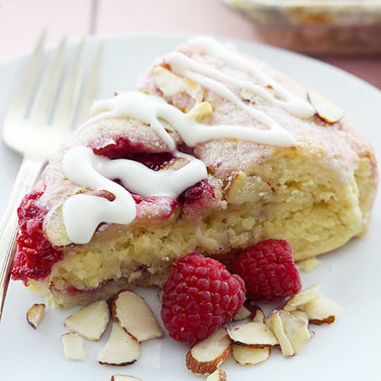Raspberry Almond Scones