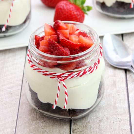 Strawberry Brownie Trifle