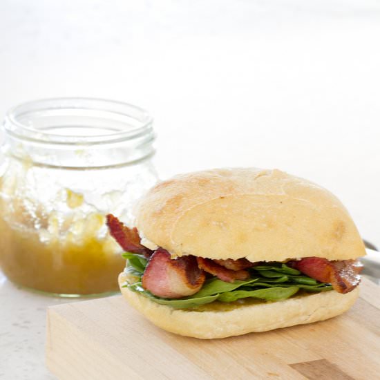 Bacon and Apple Jam Sandwich