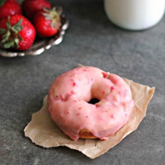Strawberry Whole Wheat Doughnut