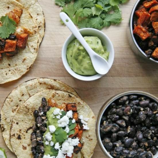 Sweet Potato & Black Bean Tacos