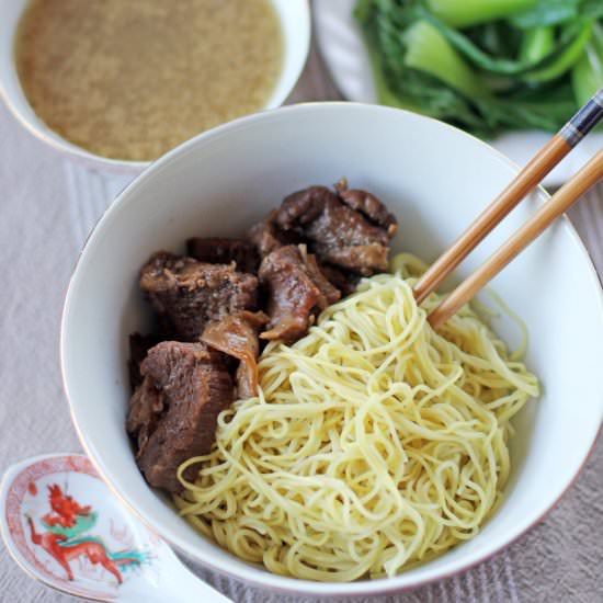 Dry Beef Noodle Soup