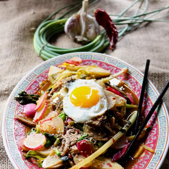 Chili Garlic Spring Stir Fry