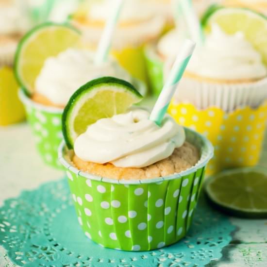 Margarita cocktail cupcakes