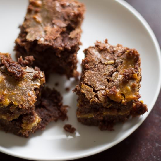 Pumpkin cheesecake brownies