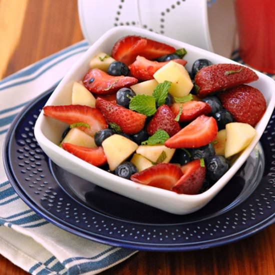 Red, White & Blueberry Fruit Salad