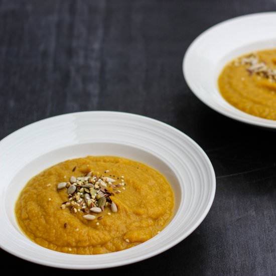 Roasted Pumpkin & Cauliflower Soup
