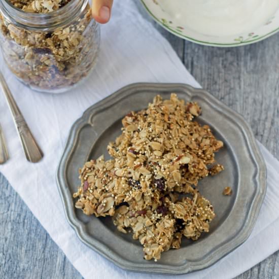 Crunchy Quinoa and Oat Granola