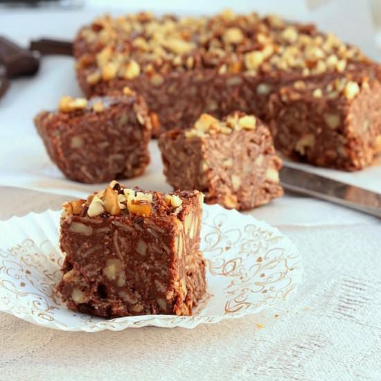 Chocolate and Peanut Butter Squares