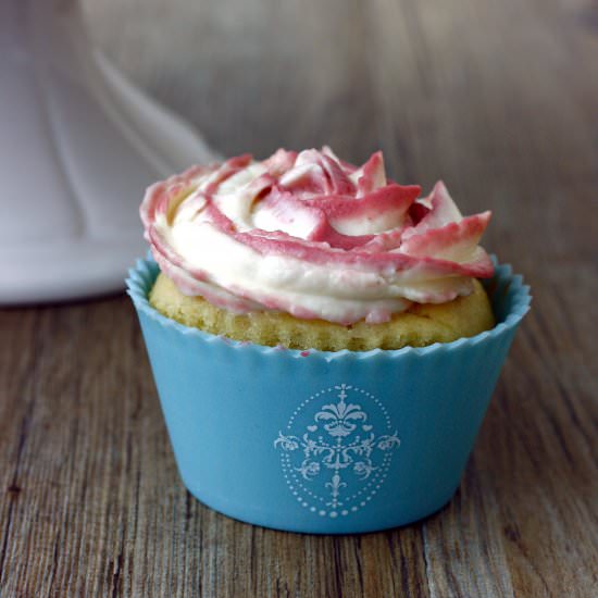 Rose Frosting Cupcake