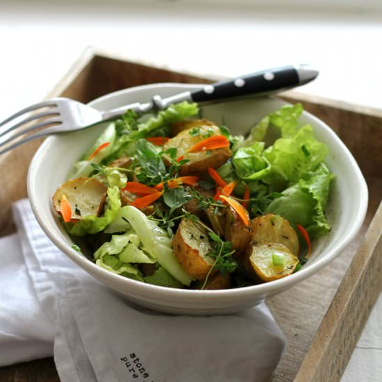 Roasted Potatoes with Calendula