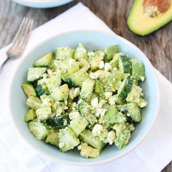 Cucumber, Avocado, and Feta Salad