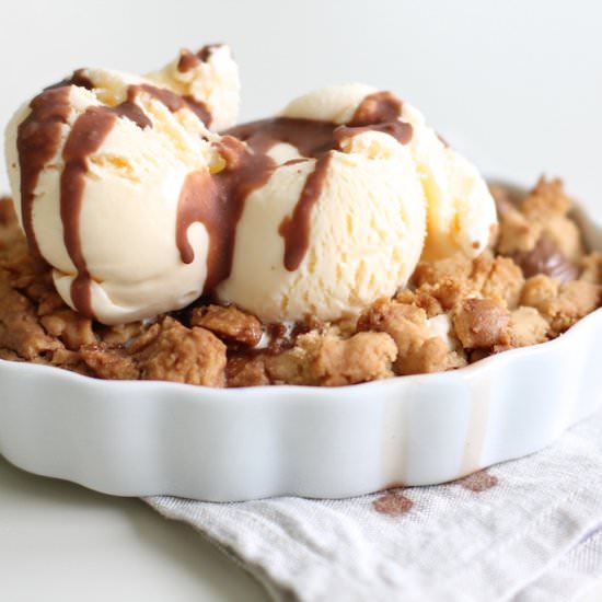 Peanut Butter Cookie Cobbler