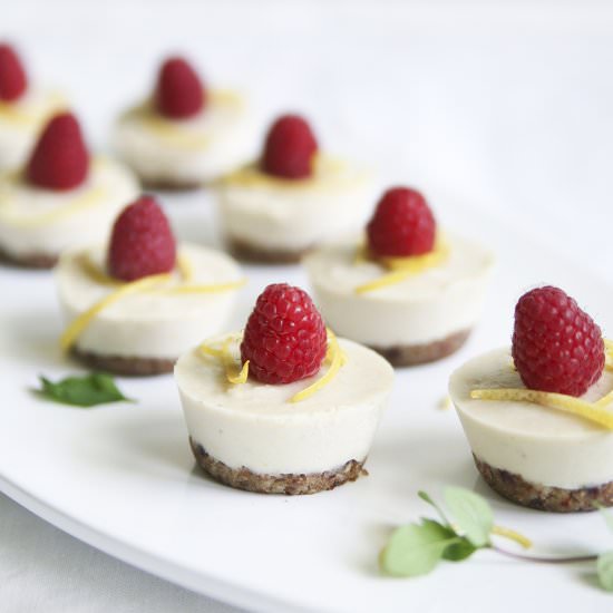 Raspberry Lemon Mini ‘Cheesecakes’