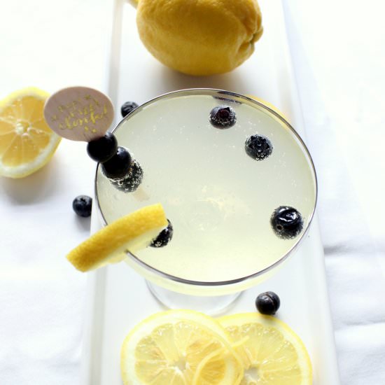 Bubbly Blueberry Lemonade