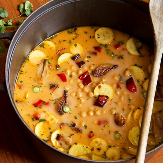 Spicy Chickpea Summer Stew
