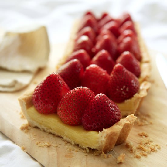 Lemon, Strawberry, and Pepper Tart