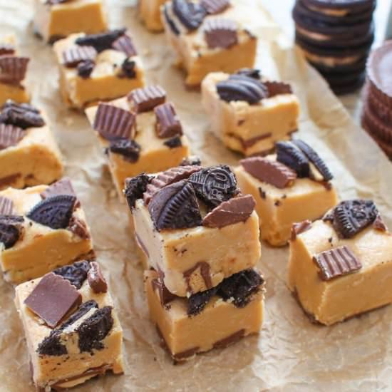Peanut Butter Cup Oreo Fudge