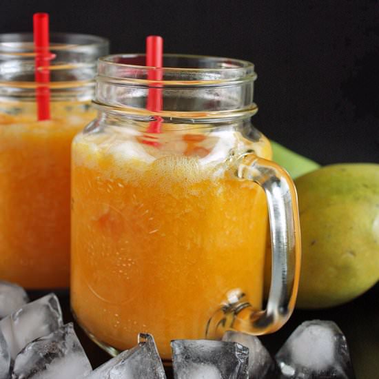 Mango and pineapple juice