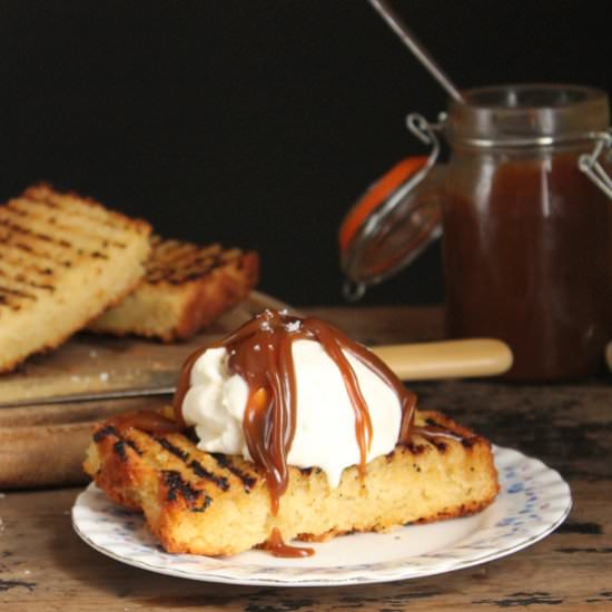 Grilled Celery Root and Apple Cake
