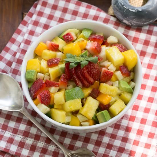Mango Strawberry Avocado Salad