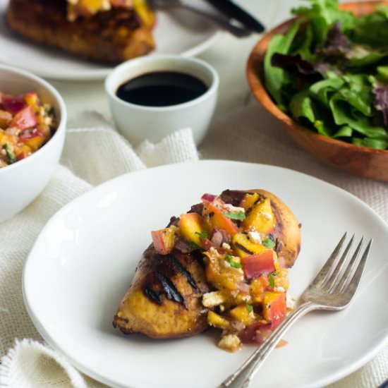 Grilled Chicken and Nectarine Salsa