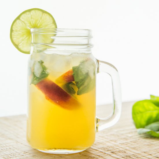 Sparkling Peach Basil Sangria