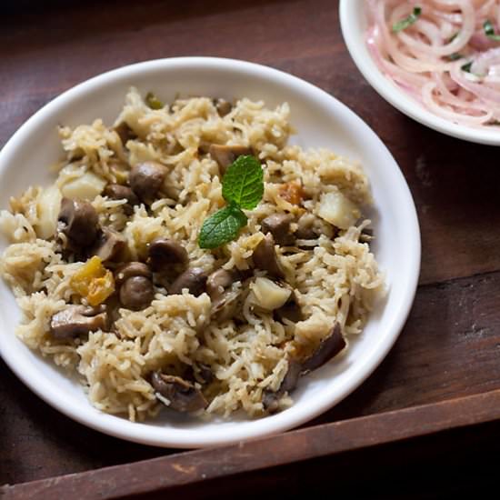 Mushroom Pulao