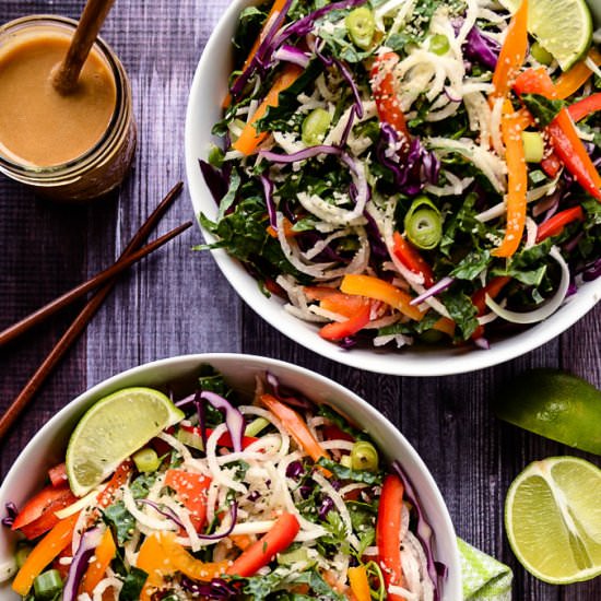 Colorful Jicama Noodle Salad